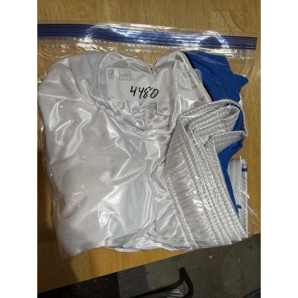 AND1 Basketball Shorts 3XL White Blue Satin Athletic Mesh Logo 11
